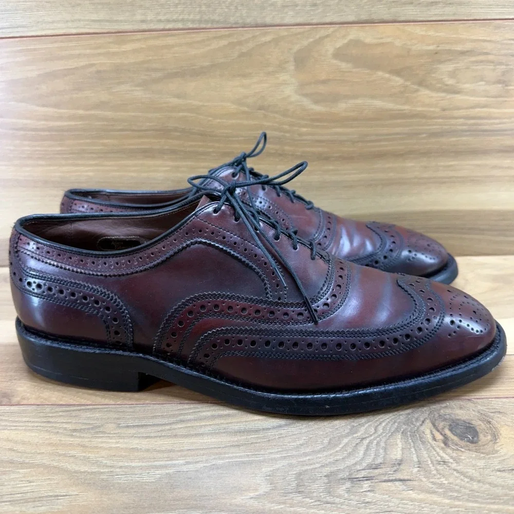 Allen Edmonds Cambridge Shell‎ Cordovan 9 D Wingtip Brogue Formal Business 8685